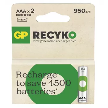 Pilhas R03/AAA NI-MH 950mAh blister 2 unid.