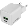 Carregador Canyon CU20AC GaN 20W PD, 2 portas (USB-A/USB-C) WH retalho (CNS-CUW20AC)