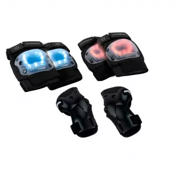 Joelheiras e cotoveleiras HUDORA 83011/00 tamanho M – equipamento de proteção leve e durável