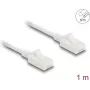 Cabo de rede DeLOCK RJ45 Cat.6A macho para macho 1 m branco