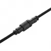 Sharkoon SGK50 Aviator cabo espiral para SKILLER SGK50, de USB-A para USB-C, 1,85 m, titânio/preto