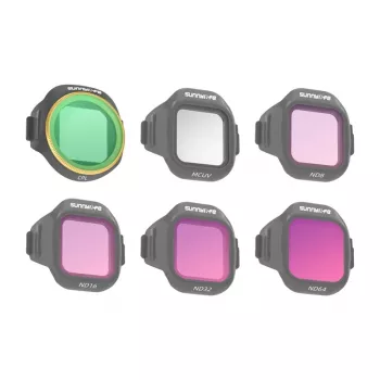 Conjunto de 6 filtros Sunnylife MCUV + CPL + ND8 + ND16 + ND32 + ND64 para MINI 5 Pro