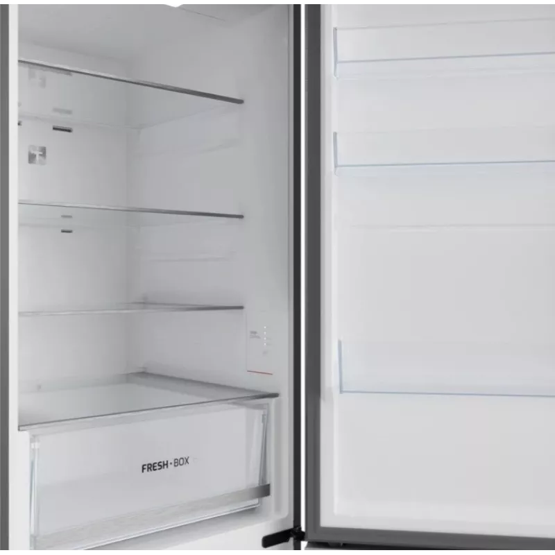Combinado frigorífico-congelador independente TEKA RBF 54650 SS XL, aço inoxidável, 401 L capacidade total, congelador em baixo, No Frost, controlo tátil