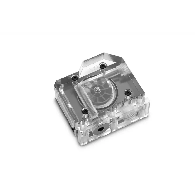 Indicador de caudal EK Water Blocks preto transparente 1/4 polegadas