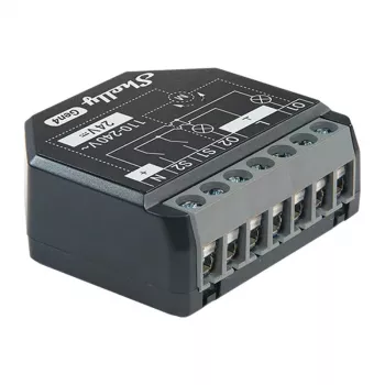 Atuador de estores/persianas Shelly 2PM Gen4 2 canais, AC 110–240V, 2,4 GHz Wi‑Fi, 1,4 W, 8000 KB Flash