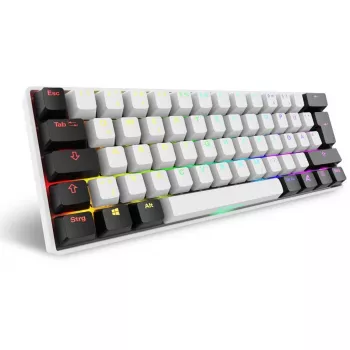 Teclado Sharkoon SGK50 S4 Home USB QWERTZ alemão branco RGB LED 60%