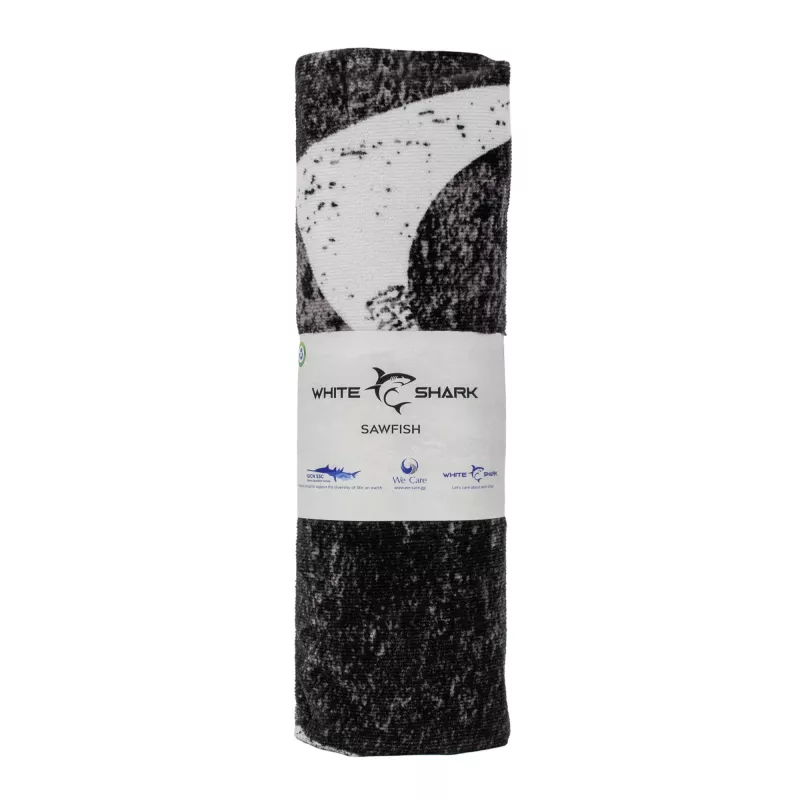 Toalha White Shark TW-02 Sawfish de secagem rápida leve microfibra