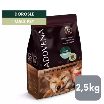 ADDVENA Boosted by superfoods Adult Small Beef - alimentação seca - 2,5kg