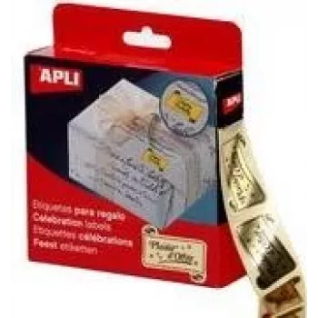 Etiqueta agipa 116112 – texto francês 'Plaisir d'offrir' etiqueta adesiva, 1 unid.