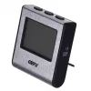 Termómetro alimentar GEFU sonda digital 0–250 °C, aço inoxidável, sensor de 16 cm