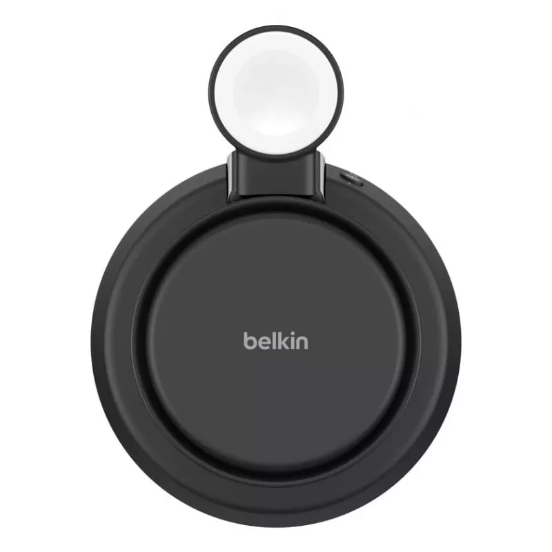 Carregador de interior Belkin UltraCharge Pro 25W Qi2 3em1 carregador magnético carvão