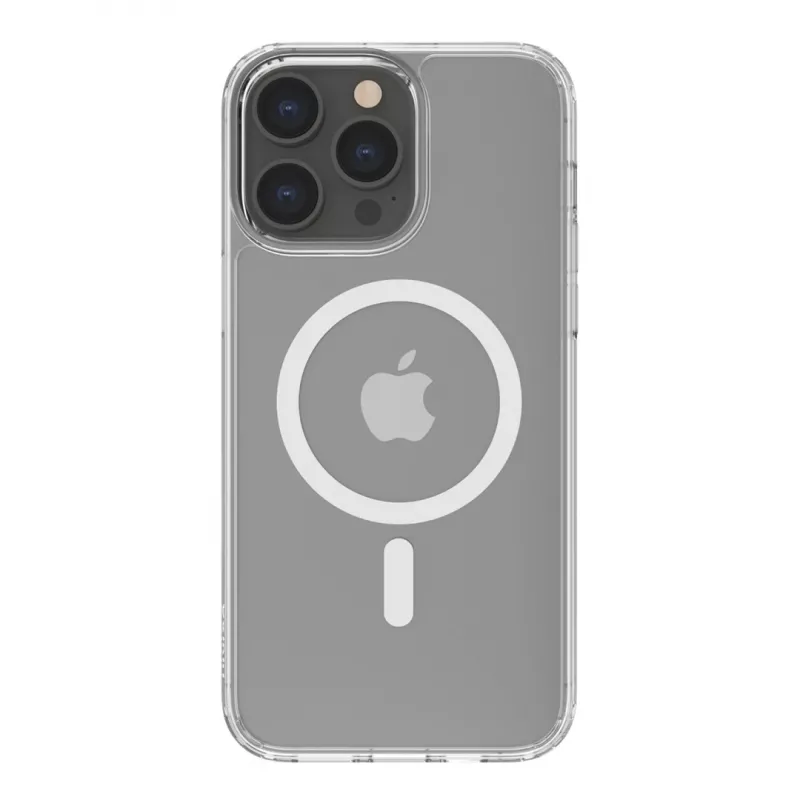 Belkin MSA011BTCL SheerForce capa magnética para iPhone 14 Pro Max, antibacteriana, transparente