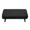 Apoio para os pés MACLEAN MC-460 apoio para os pés ergonómico acolchoado em metal, base antiderrapante, inclinação -20–20°, carga máx. 20 kg, preto