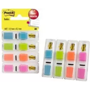 Tiras de notas adesivas 3M L1311, cores sortidas, 4 embalagens × 35 tiras