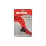 Rolo de fita Kores para Sharp EL-2901E, preto e vermelho, compatível com Canon CP17/P42DR, Epson IR78 (G749SR)