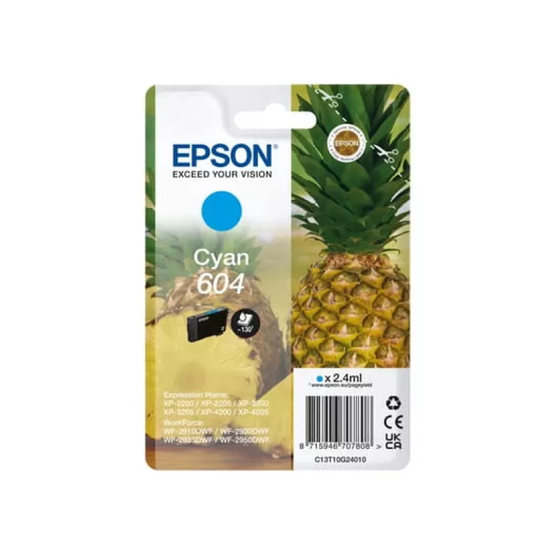 Epson 604 cartucho de tinta 1 unid. original capacidade standard ciano