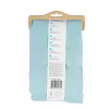 Cortinado de duche Beldray LA035655FAS design waffle azul, cortinado de tecido 180x180 cm