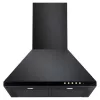 Exaustor de parede Akpo WK-4 Classic GOLD 60 preto, 600×500 mm, motor 106 W, 3 velocidades, iluminação halogéneo