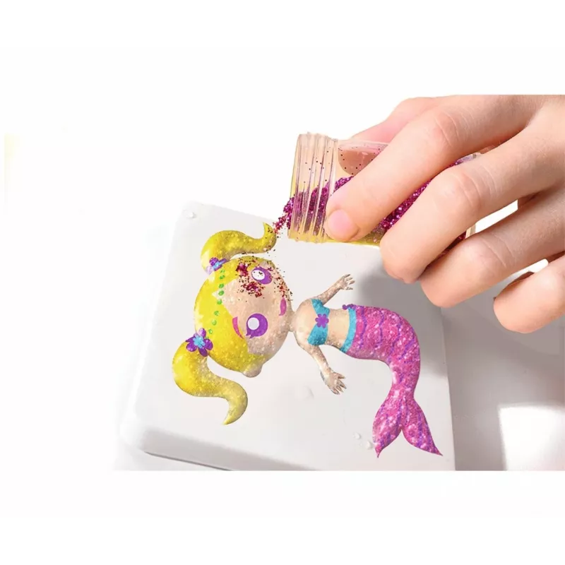 Conjunto SIMBA Aqua Gelz Set Magic Mermaids conjunto de brincar, modelo 106322568, conjunto de trabalhos manuais com contas de gel ativadas por água