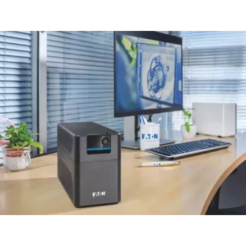 UPS Eaton 5E Gen2 700 Line-Interactive 0,7 kVA (360 W), 2 tomadas Type E, preto, compacto