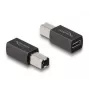 Adaptador USB 2.0 DeLOCK conector fêmea USB Type-C para ficha Type-B 65839
