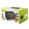 Caixa de pão Maestro MR-1677-AR-BL preta