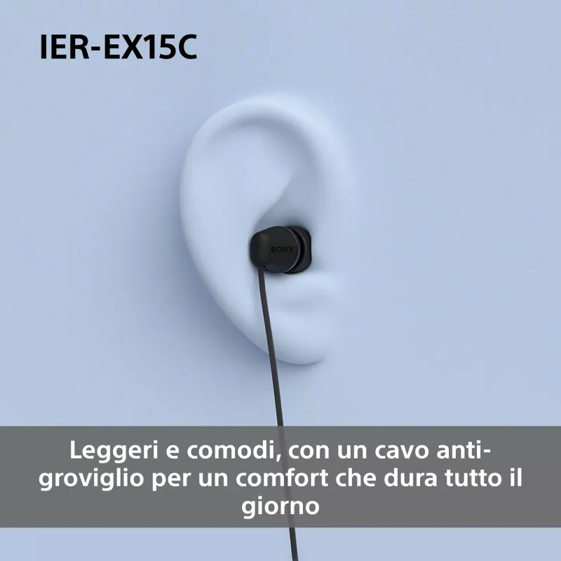 Headset Sony IER-EX15C Com fios In-Ear Chamadas/Música USB Type-C Azul