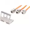 Adaptador Digitus AN-25183 para 3x módulo Keystone aço inoxidável