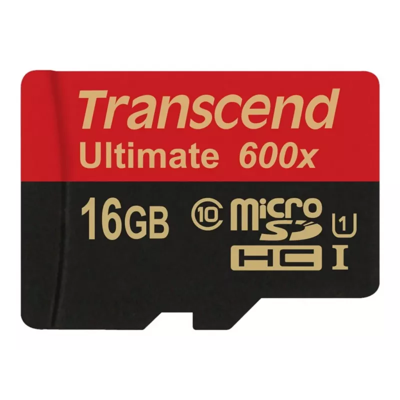 Transcend microSDHC MLC 16GB Class 10 UHS-I 600x + adaptador SD