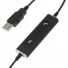 Headset USB mono Plusonic 10.1P — headset USB de uma orelha compatível com Teams e Skype