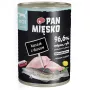 Comida húmida para gatos Pan Mięsko frango com bacalhau 400 g – adulto, sem cereais, para gatos alérgicos