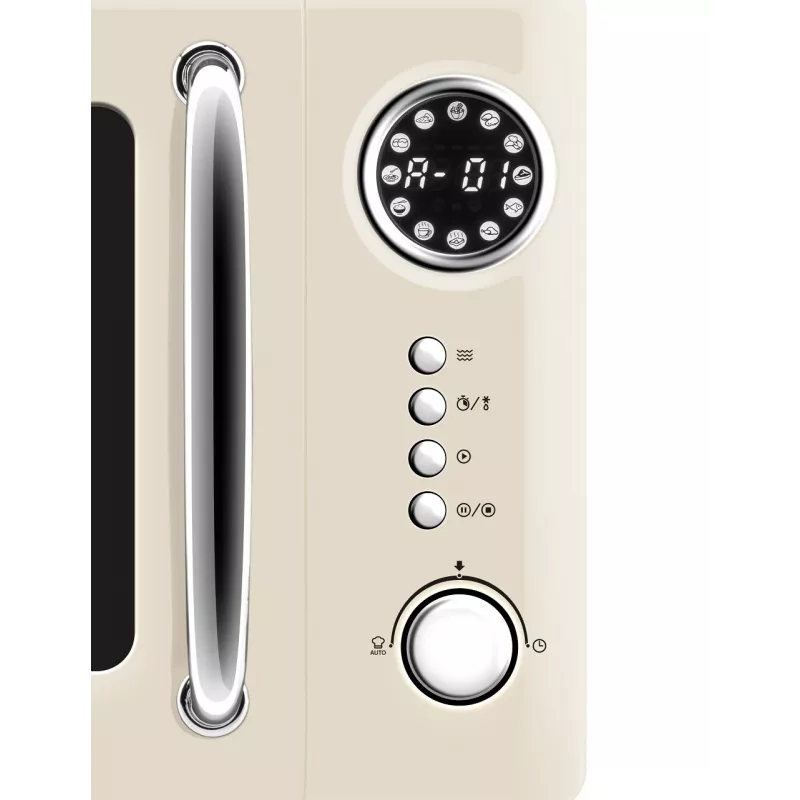 Micro-ondas ETA Storio Bege Solo, 20 L, 700 W, 5 níveis de potência, de bancada
