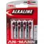 Pilha descartável Ansmann 5015563 alcalina AA preta cinzenta