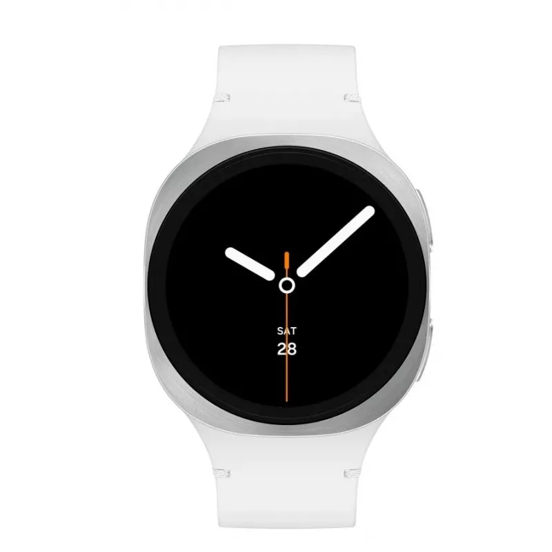 Samsung Galaxy Watch 8 3,3 cm (1,3 polegadas) AMOLED 40 mm digital 438 x 438 pixels ecrã tátil prateado Wi-Fi GPS (satélite)