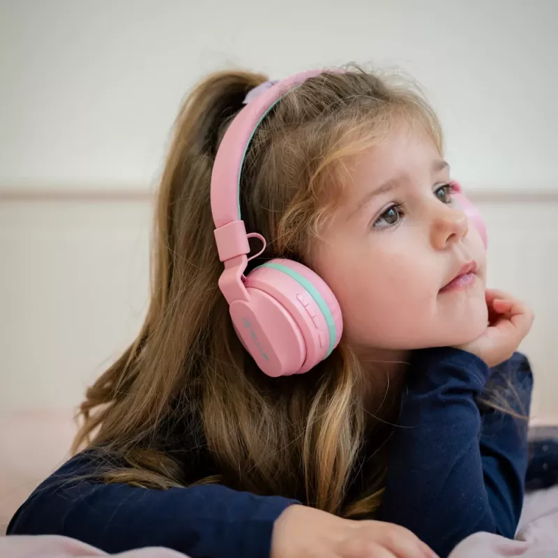 Auscultadores Tellur Buddy Bluetooth over-ear rosa