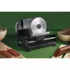 Jata JECF1200 fatiadora elétrica de alimentos, 200 W, lâmina de aço inoxidável de 190 mm, espessura de corte 0-15 mm