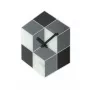 Relógio de parede NeXtime 8171 Cubic, 43,5x37 cm, preto/branco/cinzento