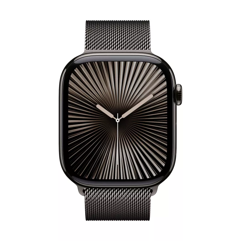 Watch Series 10 GPS + Cellular 46 mm caixa de titânio Slate com pulseira Milanese Loop Slate - S/M