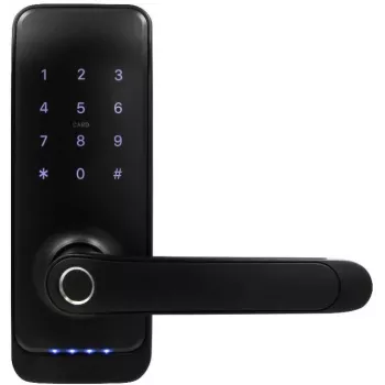 Puxador com controlador de acesso EURA ELH-01H4 preto