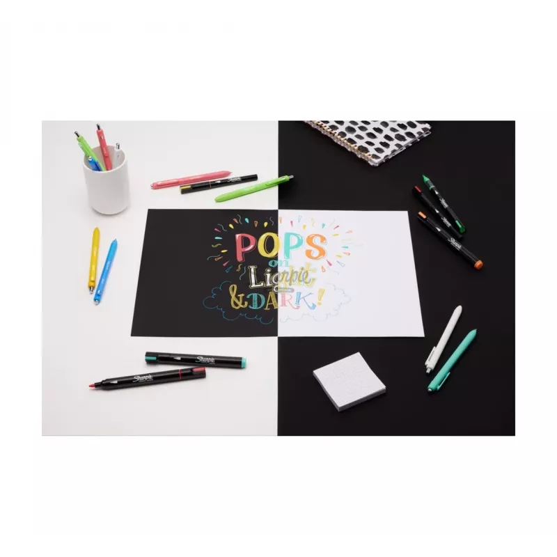 Marcadores acrílicos Sharpie Creative Marker 12 unidades ponta bullet preto