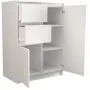 Cómoda Top e Shop 2D2S BIEL — 2 gavetas, branco, 700×400×970 mm, aglomerado