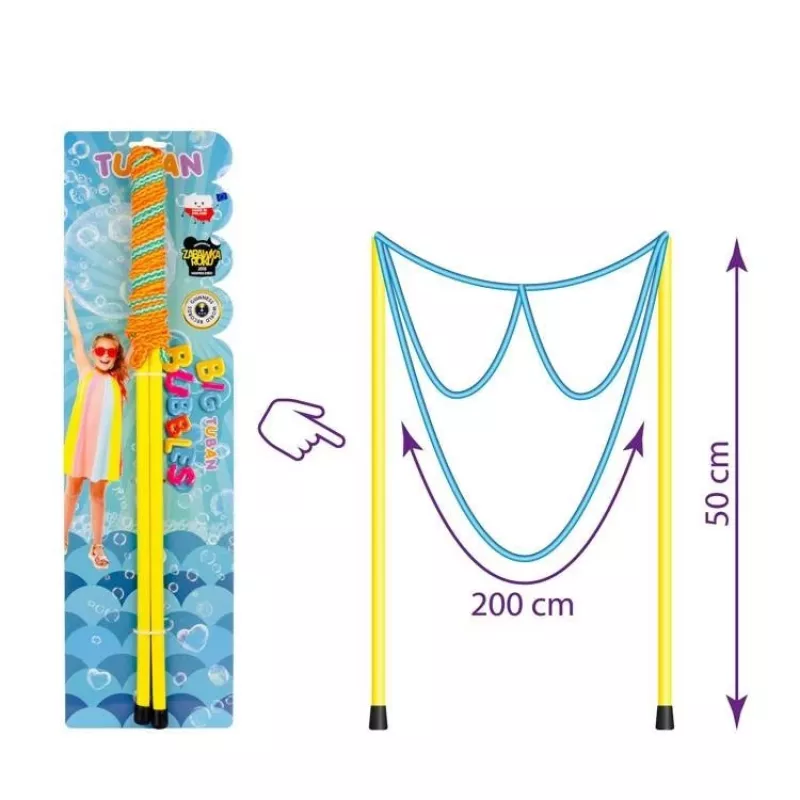 Varinha de bolhas de sabão TUBAN GIANT BUBBLE WAND GLASSES, para crianças a partir de 3 anos