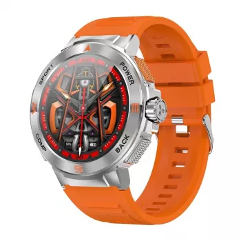 Smartwatch BlitzWolf BW-AT5 laranja com Bluetooth e medidor de frequência cardíaca