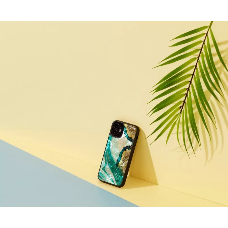 Capa de proteção iKins para Apple iPhone 12 mini — ágata aqua