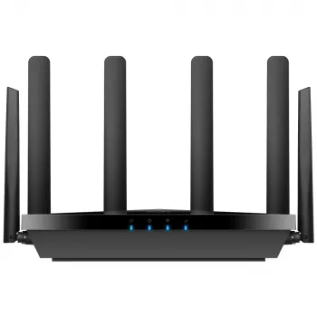 Router WiFi de mesa Cudy P5 — Dualband Wi‑Fi 6, 5G Sub6, Dual NanoSIM, Gigabit Ethernet, 6 antenas removíveis, 256 MB RAM