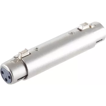 Conector fêmea XLR ShiverPeaks BS55071 — adaptador de áudio fêmea para fêmea