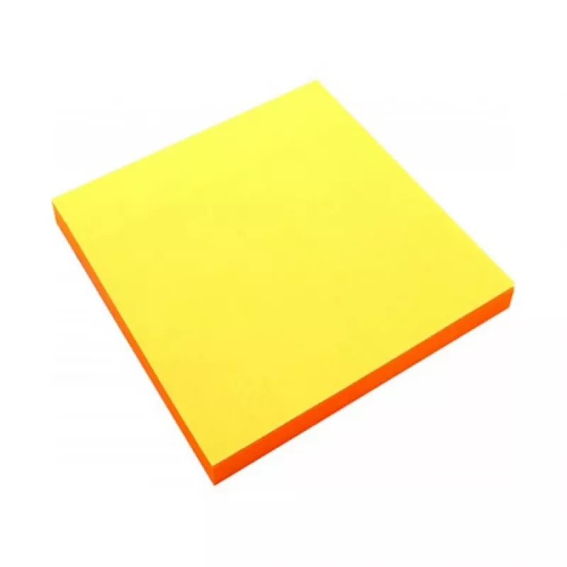 Notas adesivas Forpus, néon, 75x75mm, laranja (1x80)