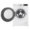 LG | Máquina de lavar roupa | F2WR508SWW | Classe de eficiência energética A-10% | Carga frontal | Capacidade de lavagem 8 kg | 1200 rpm | Profundidade 47,5 cm | Largura 60 cm | Visor | LED | Função vapor