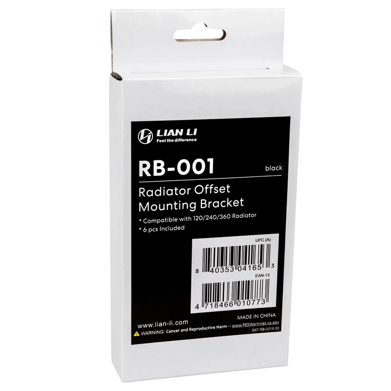 Suporte de dissipador Lian Li RB-001X para O11D Mini e O11 Air – compatibilidade com caixas O11D Mini/O11 Air