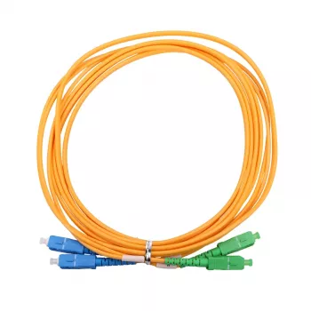 Cabo de fibra ótica Extralink EX.9281, FTTH G.652D, SC‑SC, 3 m, duplex, amarelo